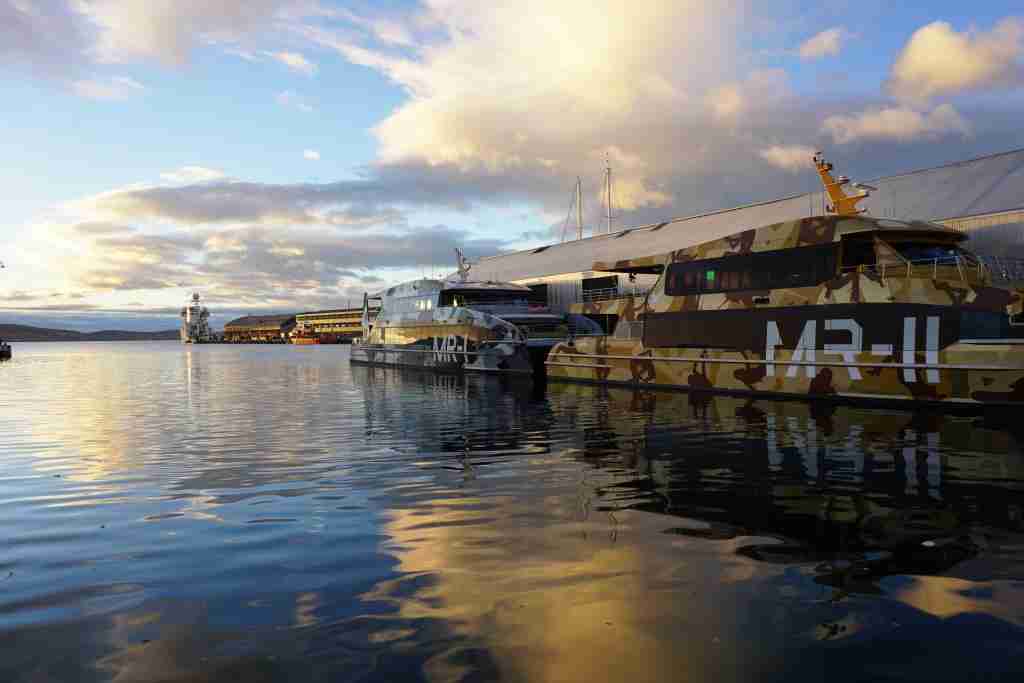 Hobart Waterfront at sunrise
