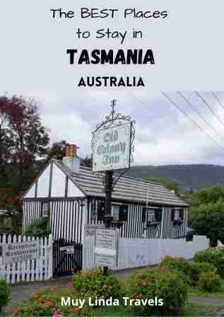 Picture for Pinterest link to The best places to stay in Tasmania