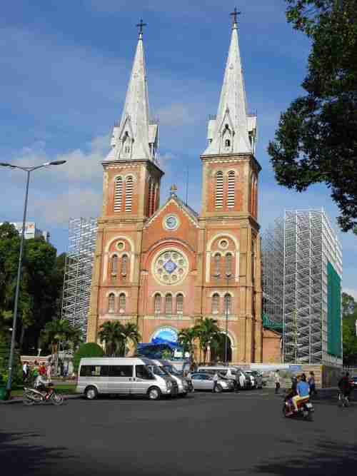 Notre Dame Cathedral in Hi Chi Minh City Vietnam