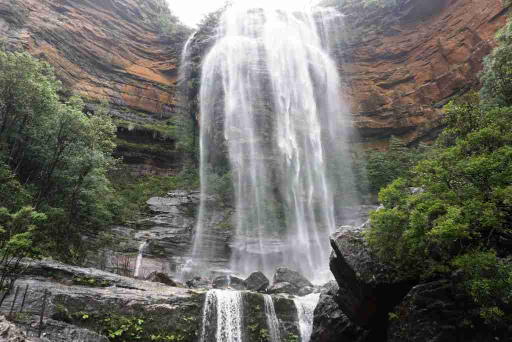 Wentworth Falls n the Blue Mountains of Australia