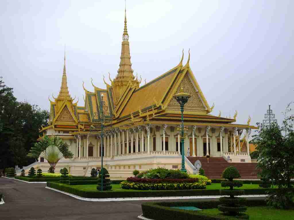 The Throne Hall at the Royal Palace in Phnom Penh Cambodia
