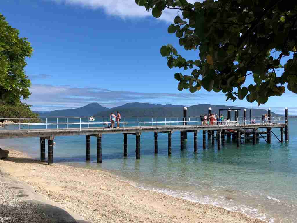 The jetty on Welcome Bay on a day trip to Fitzroy Island