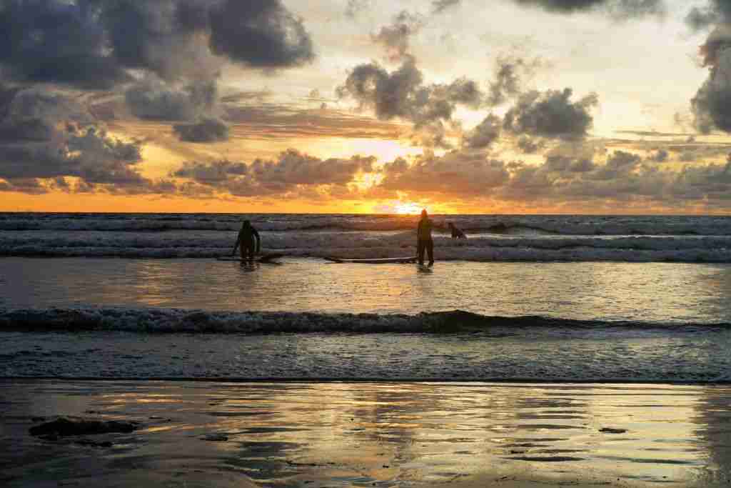 January in Bali - Kuta Beach sunset