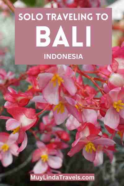 travelling solo to bali