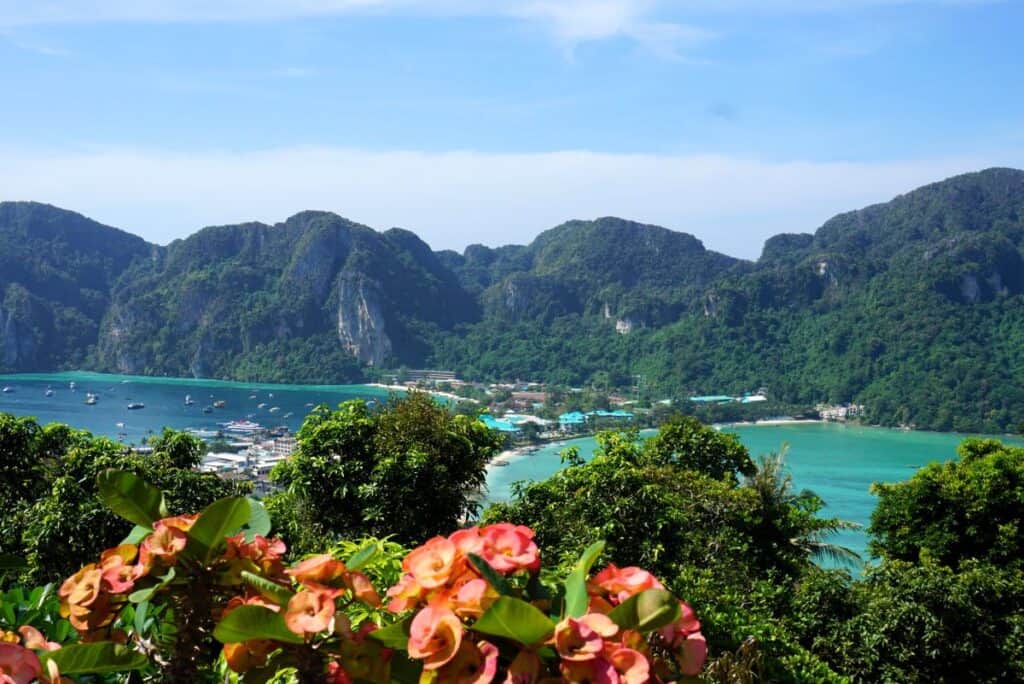 Gorgeous views over Koh Phi Phi from the viewpoint