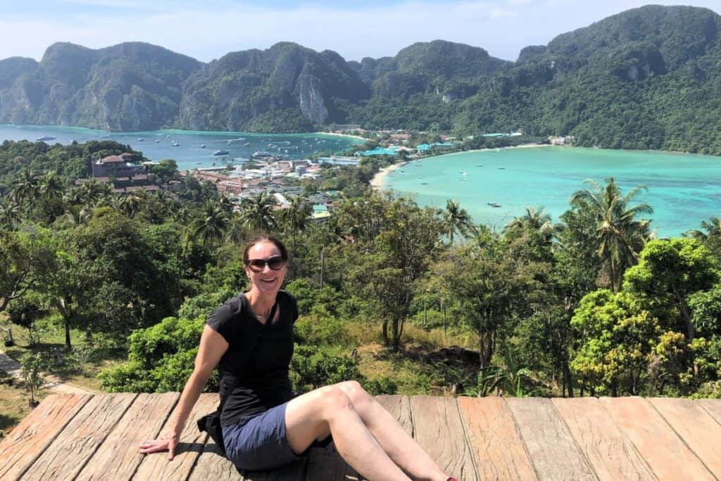 Stunning scenery at the viewpoint on Ko Phi Phi