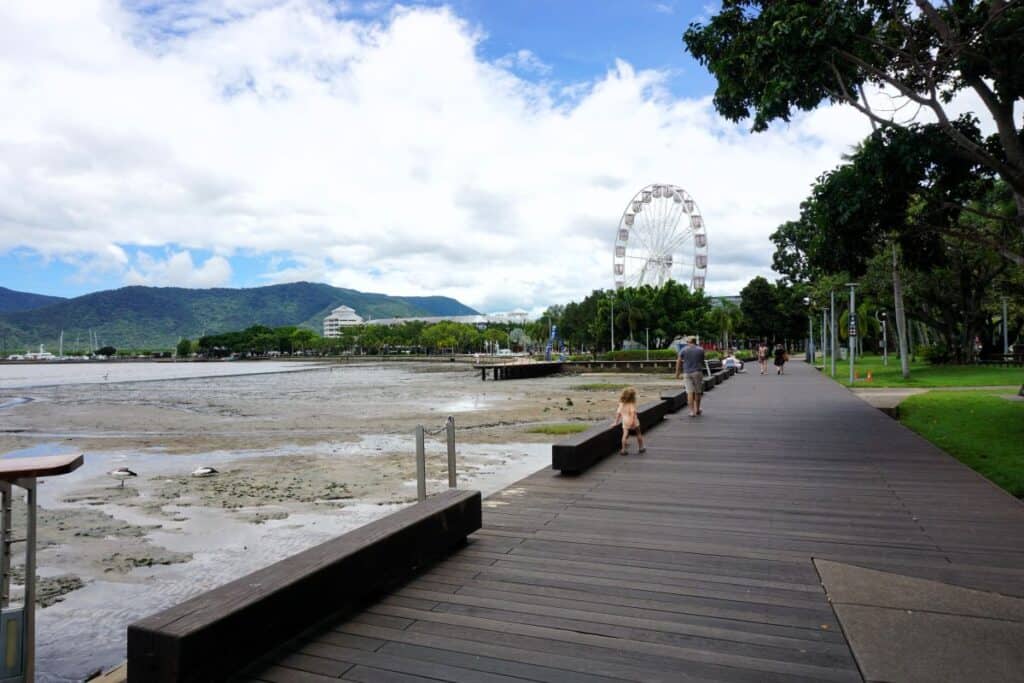 Cairns esplanade musflats and parklands